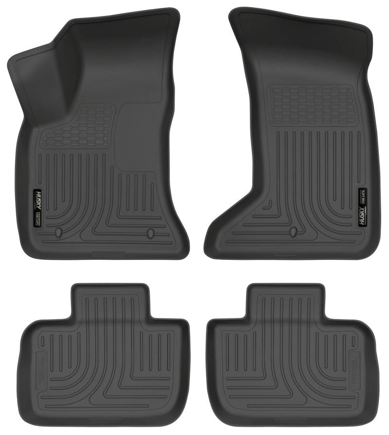 Husky Liners 11-12 Dodge Charger/Chrysler 300 (AWD Only) WeatherBeater Combo Black Floor Liners - Corvette Realm