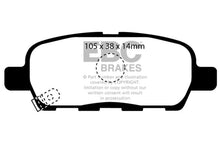 Load image into Gallery viewer, EBC 07-08 Infiniti G35 3.5 Sport Bluestuff Rear Brake Pads - Corvette Realm