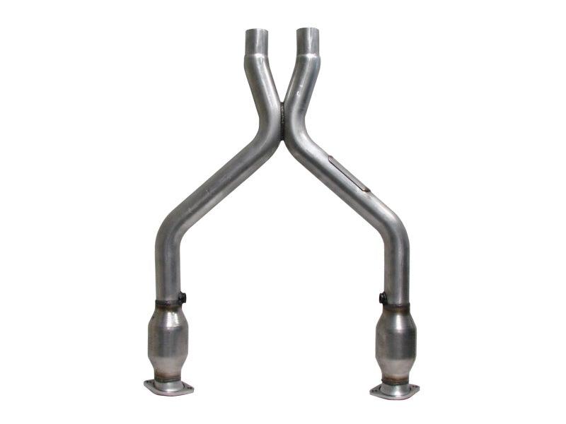 BBK 11-14 Mustang 3.7 V6 Short Mid X Pipe With Catalytic Converters 2-1/2 For BBK Long Tube Headers - Corvette Realm