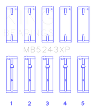 Load image into Gallery viewer, King Nissan SR20DE/DET 2.0L Performance Main Bearing Set - Size STDX