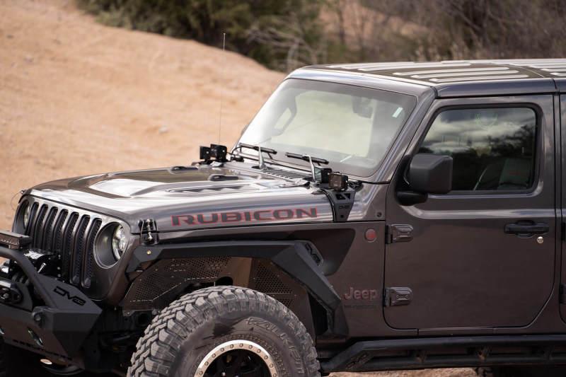 DV8 Offroad 18-22 Jeep Gladiator JT Cowl Light Bar Bracket - Corvette Realm