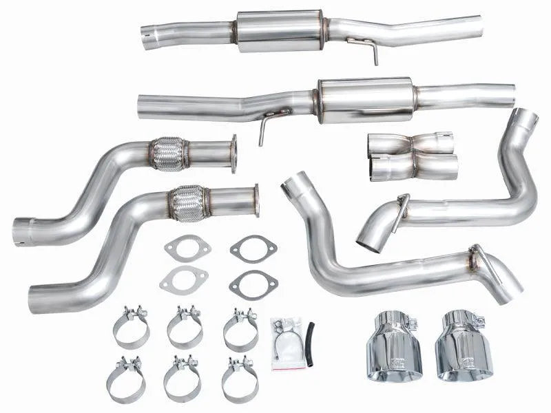 AWE 2023 Nissan Z RZ34 RWD Track Edition Catback Exhaust System w/ Chrome Silver Tips - Corvette Realm