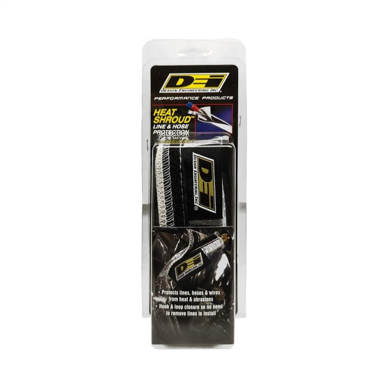 DEI Heat Shroud 3/4in I.D. x 3ft - Aluminized Sleeving - Hook and Loop Edge - Corvette Realm