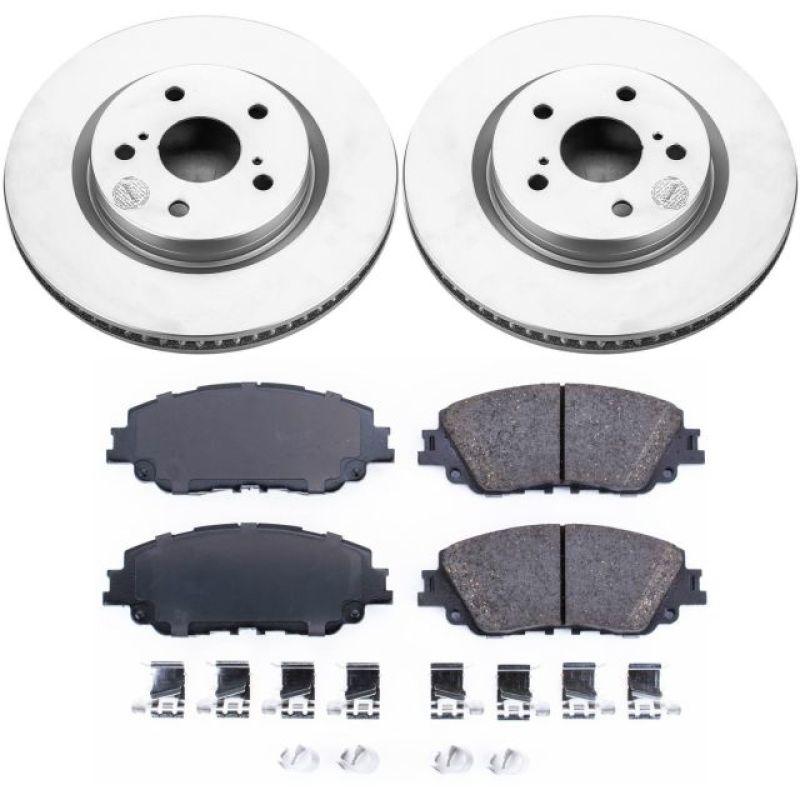 Power Stop 2019 Toyota Avalon Front Z17 Evolution Geomet Coated Brake Kit - Corvette Realm