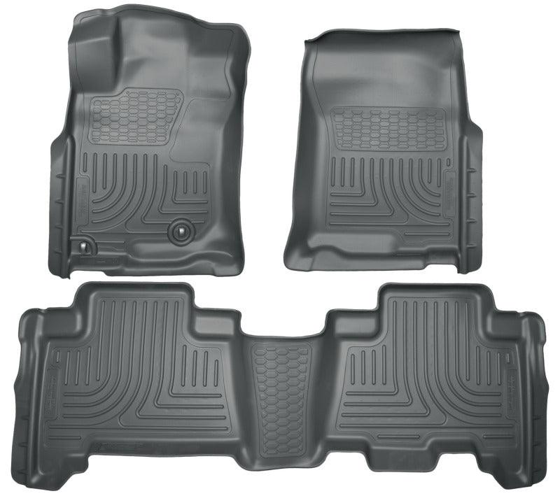 Husky Liners 10-12 Toyota 4Runner/Lexus GX460 WeatherBeater Combo Black Floor Liners - Corvette Realm