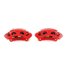 Power Stop 06-08 Dodge Ram 1500 Rear Red Calipers w/Brackets - Pair - Corvette Realm