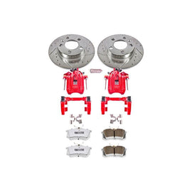 Power Stop 01-05 Volkswagen Jetta Rear Z26 Street Warrior Brake Kit w/Calipers - Corvette Realm