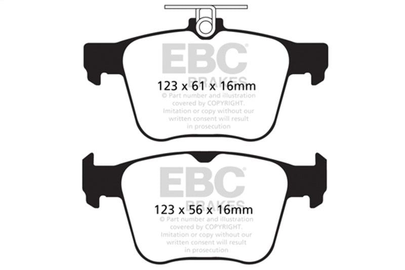 EBC 14-20 Audi S3 2.0 Turbo Yellowstuff Rear Brake Pads - Corvette Realm