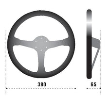 Load image into Gallery viewer, Sparco Steering Wheel 368 Suede Black