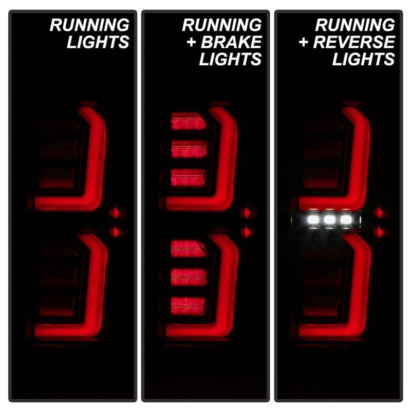 Spyder GMC Sierra 19-20 Incandescent Bulb Model Only LED Tail Lights-Black Smoke ALT-YD-GS19-LED-BSM - Corvette Realm