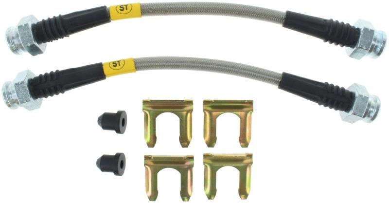 StopTech 2/89-96 Nissan 300ZX (Exc Turbo)/6/89-96 300ZX Turbo Stainless Steel Rear BBK Brake Lines - Corvette Realm