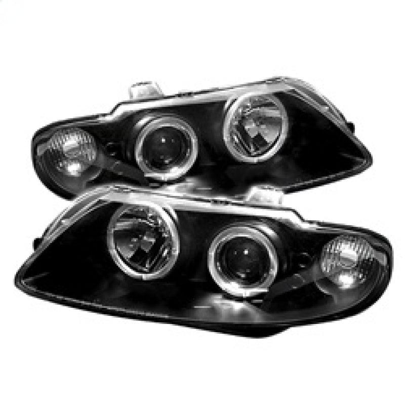 Spyder Pontiac GTO 04-06 Projector Headlights LED Halo LED Black High H1 Low H1 PRO-YD-PGTO04-HL-BK - Corvette Realm