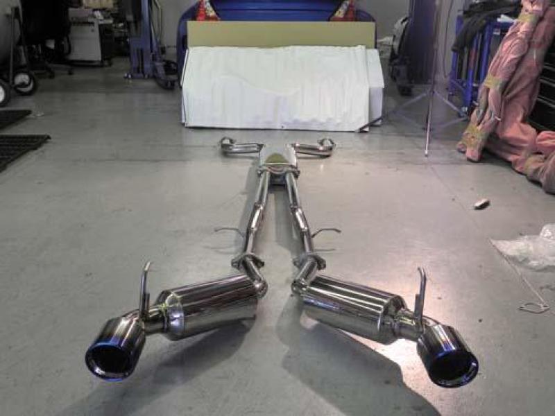 Injen 09-20 Nissan 370Z Dual 60mm SS Cat-Back Exhaust w/ Built In Resonated X-Pipe - Corvette Realm