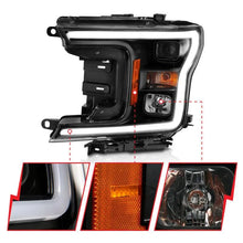 Load image into Gallery viewer, ANZO 2018-2019 Ford F-150 Projector Plank Style H.L. Black Amber (Without Switchback) - Corvette Realm