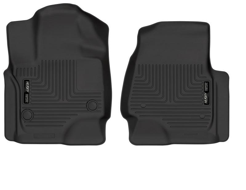 Husky Liners 18-22 Ford Expedition WeatherBeater Black Front Floor Liners - Corvette Realm