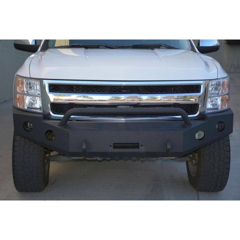 DV8 Offroad 07-13 Chevrolet Silverado 1500 Front Bumper - Black Powdercoat - Corvette Realm