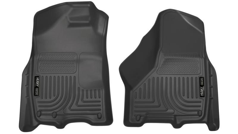 Husky Liners 09-10 Dodge Ram 1500/2500/3500 WeatherBeater Front Row Black Floor Liners - Corvette Realm