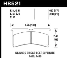 Load image into Gallery viewer, Hawk Wilwood BB SL 7421 HPS 5.0 Brake Pads - Corvette Realm