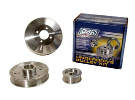 BBK 96-01 Mustang 4.6 GT Cobra Underdrive Pulley Kit - Lightweight CNC Billet Aluminum (3pc) - Corvette Realm