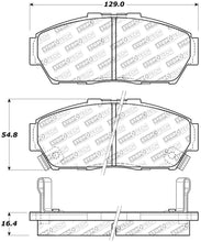 Load image into Gallery viewer, StopTech Performance 93-95 Honda Civic Coupe / 94-95 Civic Hatchback/Sedan Front Brake Pads - Corvette Realm