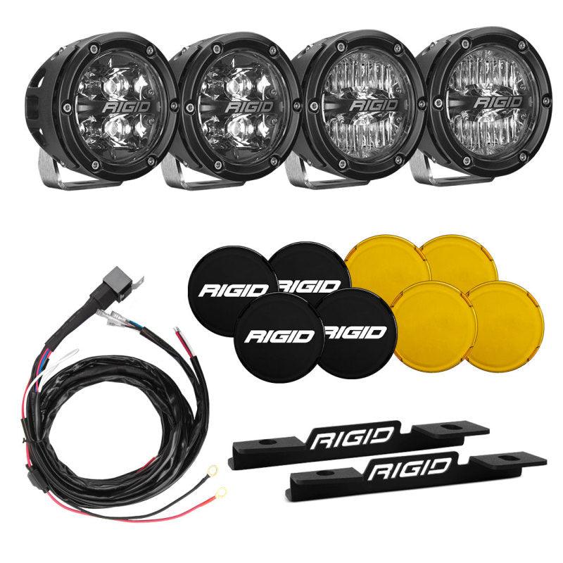 Rigid Industries 2021 Ford Bronco A-Pillar Light Kit (Incl. 360-spot and 360-Drive) - Corvette Realm