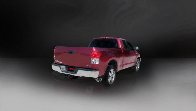 Corsa 11-14 Toyota Tundra Double Cab/Crew Max 5.7L V8 Polished Sport Cat-Back Exhaust - Corvette Realm