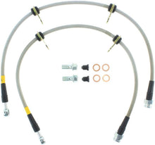 Load image into Gallery viewer, StopTech 90-93 Acura Integra / 90-91 Honda CRX Si Rear Disc Rear SS Brake Lines - Corvette Realm