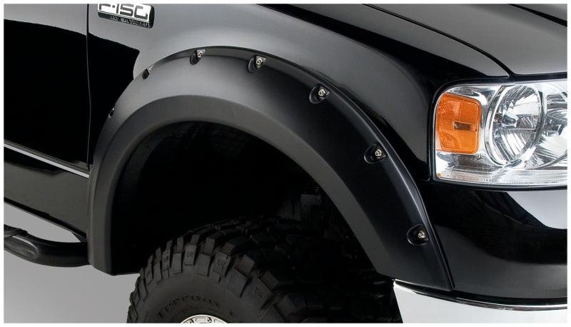 Bushwacker 04-08 Ford F-150 Styleside Pocket Style Flares 4pc 66.0/78.0/96.0in Bed - Black - Corvette Realm