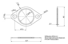 Load image into Gallery viewer, GReddy 60mm Oval Exhaust Gasket - Corvette Realm