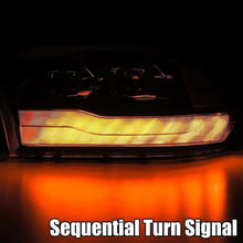 Load image into Gallery viewer, AlphaRex 09-18 Dodge Ram 1500 PRO-Series Projector Headlights Plank Style Alpha Blk w/Seq Signal/DRL - Corvette Realm