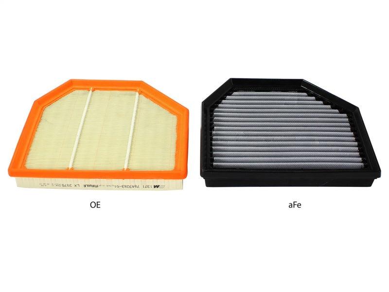 aFe MagnumFLOW OEM Replacement Air Filter PRO Dry S 2015 BMW M3/M4 (F80/F82) 3.0L S55 (tt) Qty. 2 - Corvette Realm