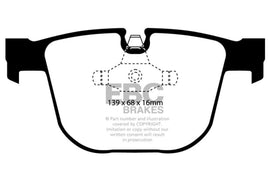 EBC 08-10 BMW M3 4.0 (E90) Bluestuff Rear Brake Pads - Corvette Realm