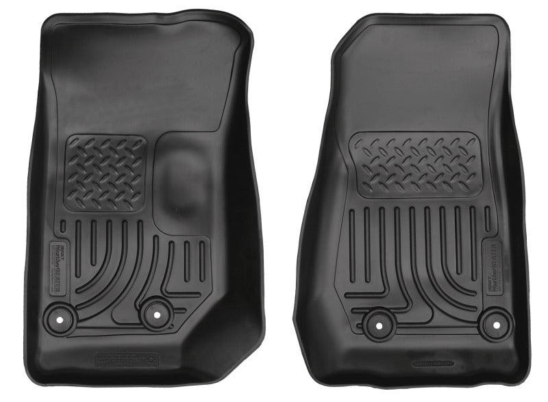 Husky Liners 14 Jeep Wrangler 2/4 Door Weatherbeater Black Front Floor Liners - Corvette Realm