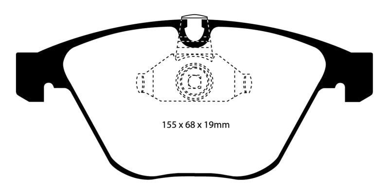 EBC 08-10 BMW M3 4.0 (E90) Bluestuff Front Brake Pads - Corvette Realm