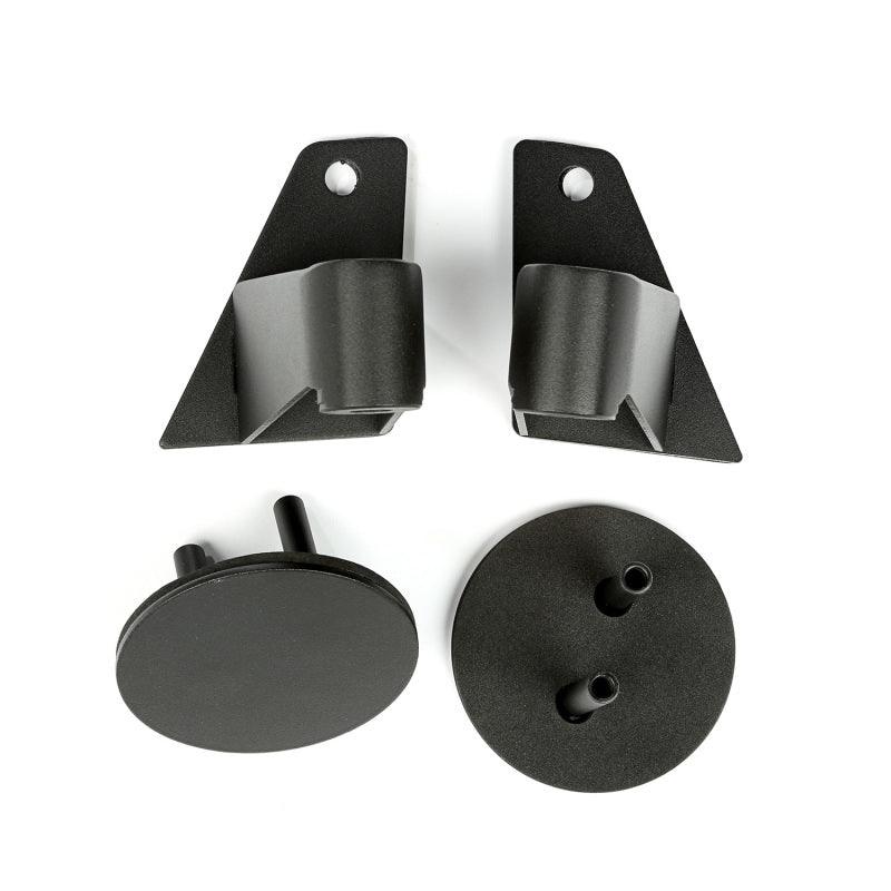 Rugged Ridge 07-18 Jeep Wrangler JK Textured Black Mirror Relocation Brackets - Corvette Realm