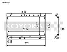 Load image into Gallery viewer, Koyo 2002 Subaru Impreza WRX 2.0L Turbo Radiator