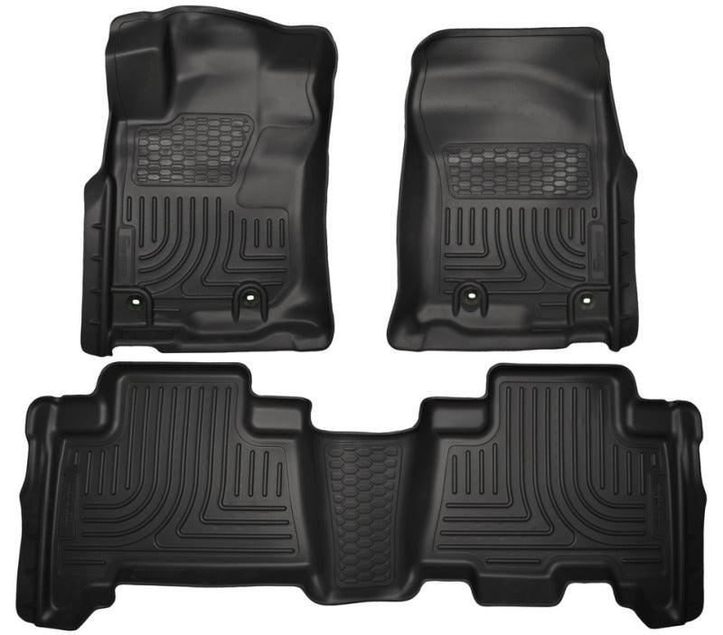 Husky Liners 2013 Toyota 4Runner WeatherBeater Black Front & 2nd Seat Floor Liners - Corvette Realm