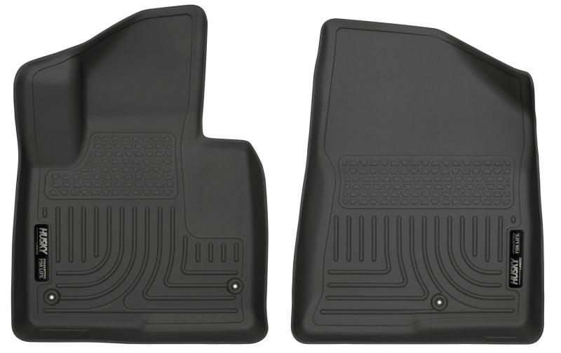 Husky Liners 13-15 Hyundai Sante Fe GLS/Limited WeatherBeater Front Row Black Floor Liners - Corvette Realm