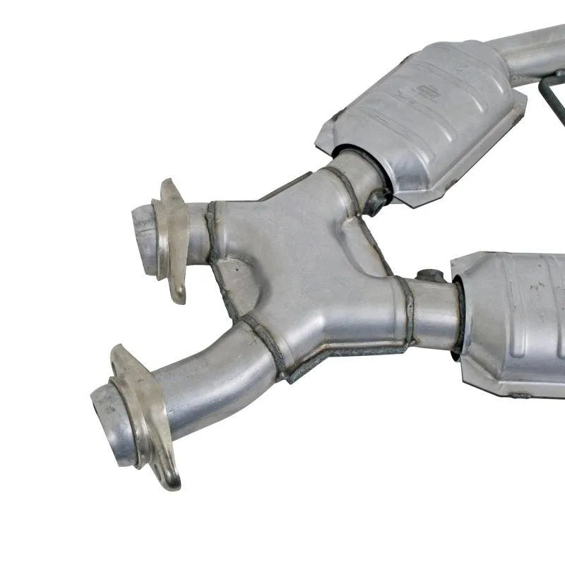 BBK 96-98 Mustang 4.6 GT High Flow X Pipe With Catalytic Converters - 2-1/2 - Corvette Realm