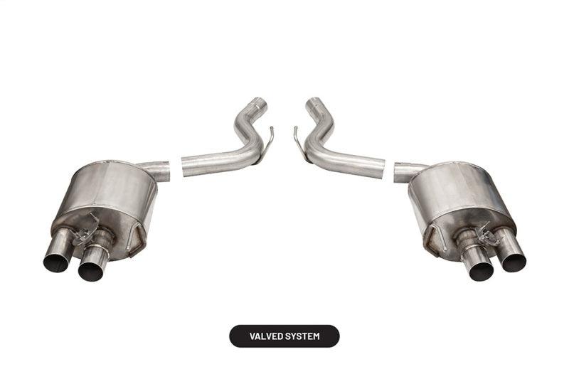 Corsa 2015-2020 Ford Mustang GT350/R 5.2L V8 Dual Rear Axle-Back- Stainless Dual Rear Exit - Corvette Realm