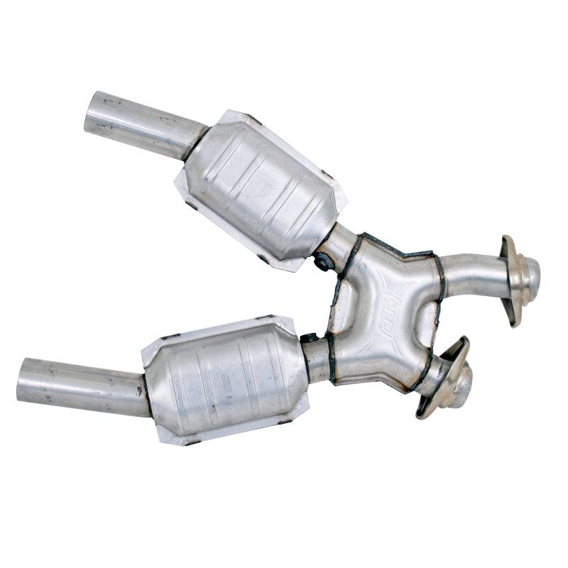 BBK 99-04 Mustang 4.6 GT / Cobra High Flow X Pipe With Catalytic Converters - 2-1/2 - Corvette Realm