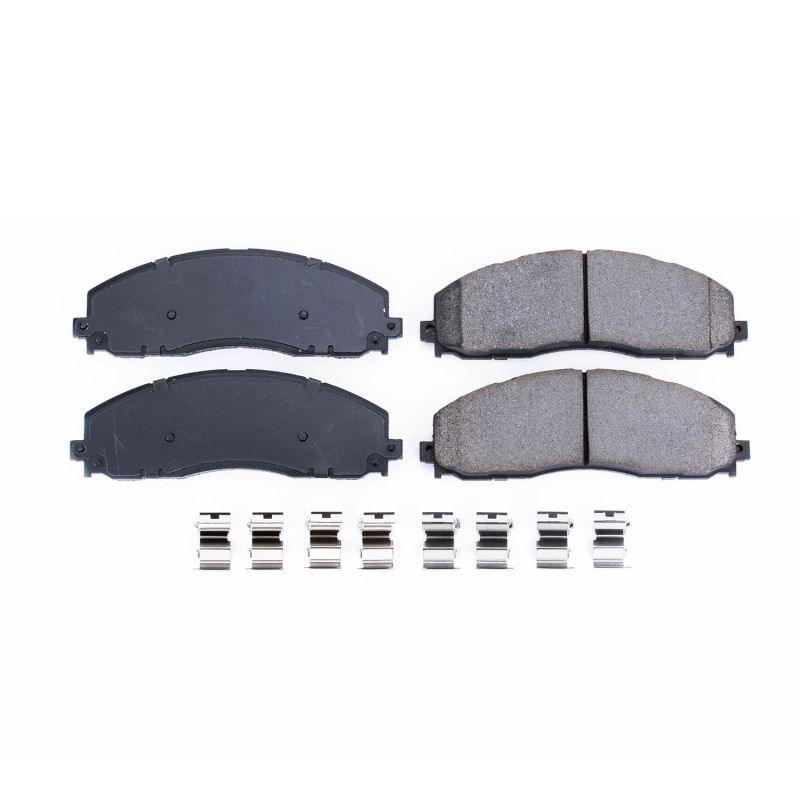 Power Stop 12-19 Ford F-250 Super Duty Front Z17 Evolution Ceramic Brake Pads w/Hardware - Corvette Realm