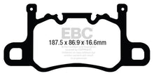 Load image into Gallery viewer, EBC 13-15 Porsche 911 (991) (Cast Iron Rotor only) 3.8 GT3 Yellowstuff Rear Brake Pads - Corvette Realm