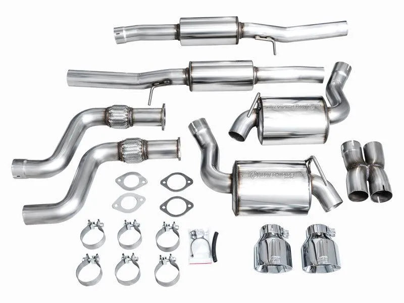 AWE 2023 Nissan Z RZ34 RWD Touring Edition Catback Exhaust System w/ Chrome Silver Tips - Corvette Realm