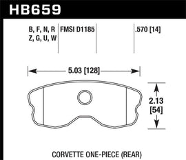 Hawk 10-12 Chevrolet Corvette Grand Sport / 06-12 Corvette Z06 Rear DTC-60 Race Brake Pads - Corvette Realm