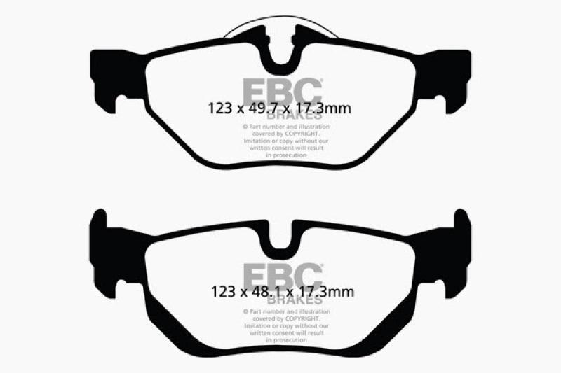 EBC 13+ BMW X1 2.0 Turbo (28i) Redstuff Rear Brake Pads - Corvette Realm