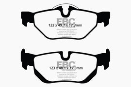 EBC 13+ BMW X1 2.0 Turbo (28i) Redstuff Rear Brake Pads - Corvette Realm
