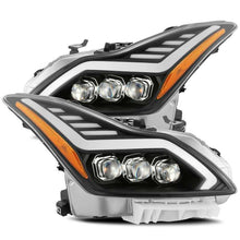 Load image into Gallery viewer, AlphaRex 08-13 Infiniti G37 Coupe SD NOVA LED Proj Headlights Plank Gloss Blk w/Activ Light/Seq Sig - Corvette Realm
