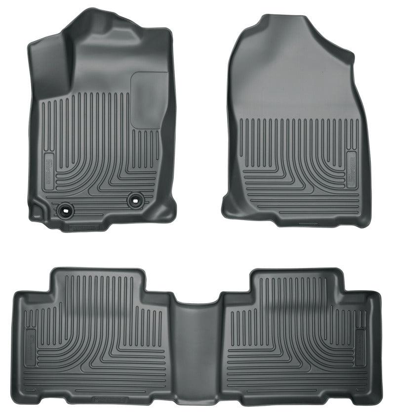 Husky Liners 2013 Honda Accord WeatherBeater Black Front & 2nd Seat Floor Liners (4-Door Sedan Only) - Corvette Realm