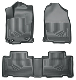 Husky Liners 2013 Honda Accord WeatherBeater Black Front & 2nd Seat Floor Liners (4-Door Sedan Only) - Corvette Realm
